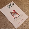 English Bulldog Christmas Card (Flitter)